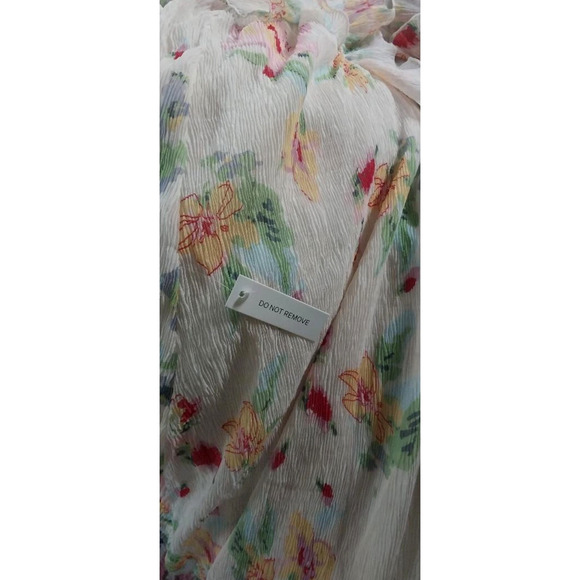 NWT! For Love & Lemons L Romantic Backless Abby Floral Maxi Dress Ruffle Cream - Picture 11 of 11